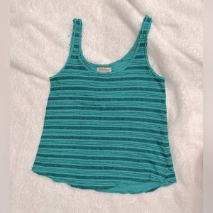 Lucky Brand raw edge stripe tank size xs